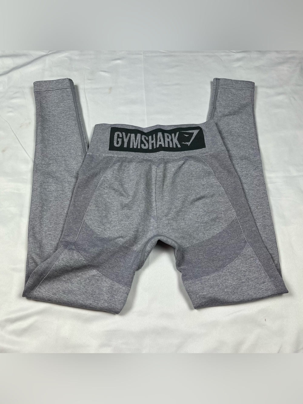 Gymshark Leggings Women XS Grey‎ flex seamless Mid rise athletic gym wear - Picture 2 of 5